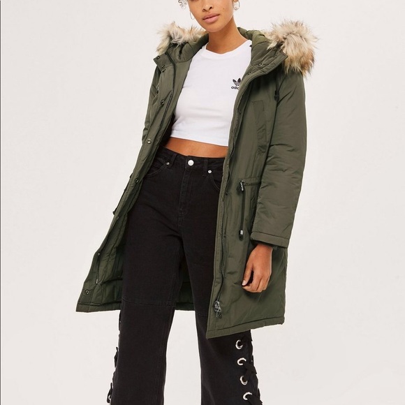 Topshop Jackets & Blazers - ✨SOLD✨ TopShop ‘Monty’ faux fur trim parka